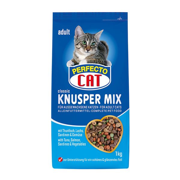 Perfecto Cat Katzenfutter Knusper Mix Fisch 1 kg