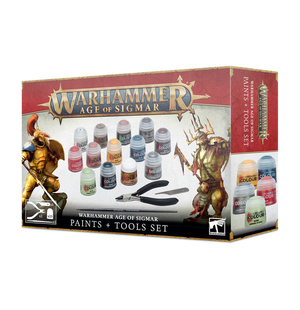 Warhammer Age of Sigmar Paints+Tools Set