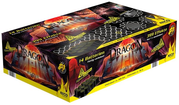 NICO Dragon Empire 399 Schuss Mehrverbundfeuerwerk (14 Batterien)