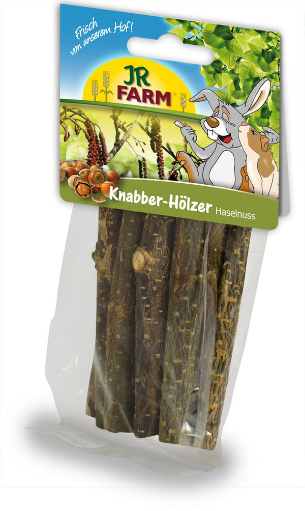 JR Farm Knabber-Hölzer Haselnuss, 40 g