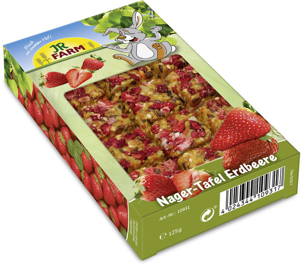 JR Farm Nager-Tafel Erdbeere, 125 g
