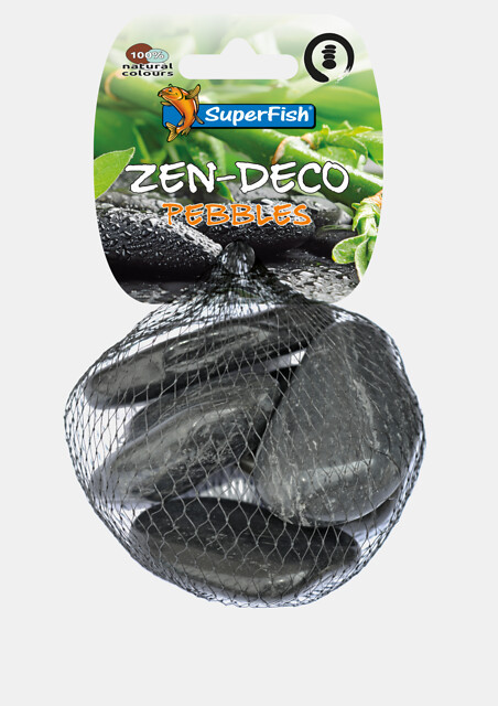 SuperFish Zen Pebble Medium Schwarz, 400 g