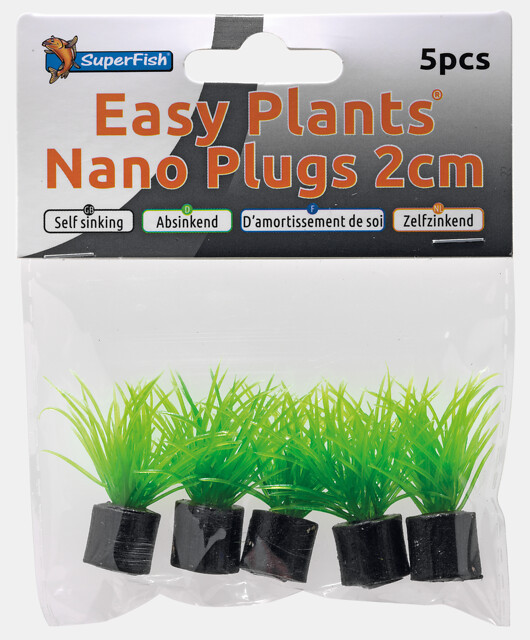 SuperFish Easy Plants Nano Plug 2 cm, 5 St.