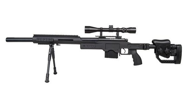 GSG 4410 Sniper schwarz Softair Federdruck