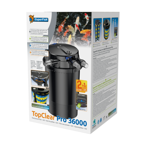 SuperFish Topclear Pro 36.000 UVC-55 W Teichdruckfilter